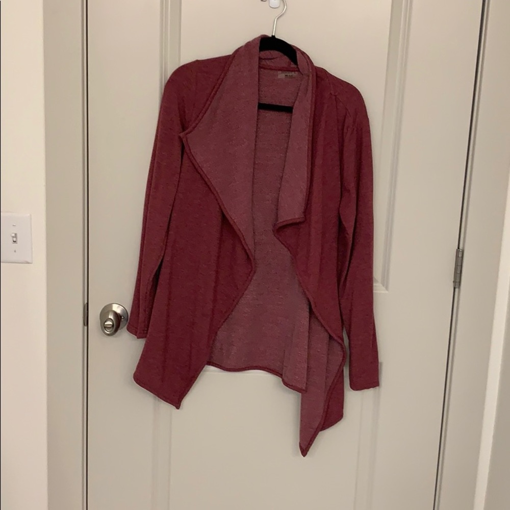 Maroon cardigan
